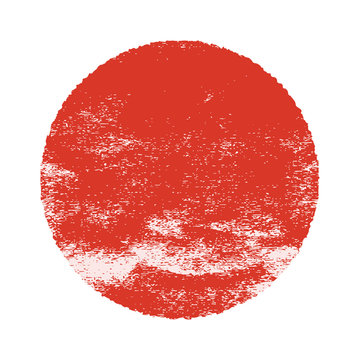 Red Sun behind the clouds. bloody moon. vintage effect. white background for design. blood grunge texture. abstract eps10 illustration.