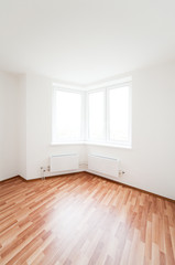 Fototapeta na wymiar white empty room with window