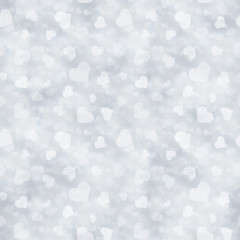 Bright seamless pattern, background with neon hearts. Vector illustration