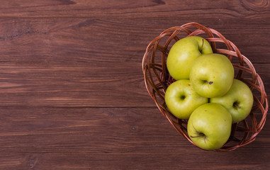 Freshly harvested apples