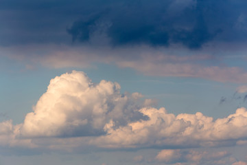 Fototapeta na wymiar White clouds on blue sky background