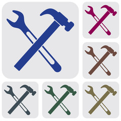 Plumbing work symbol icon