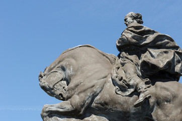 Monument to Garibaldi on the waterfront of Savona