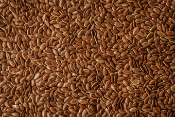 Close up a flax seeds ,  superfoods with high omega 3 essencial fatty acid