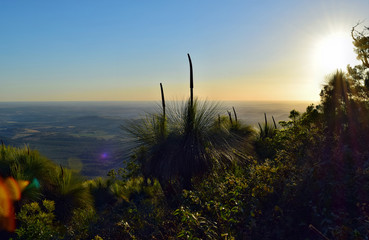 Sunset at Mt Kiangarow in Bunya National Park