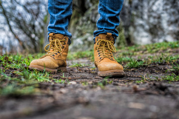 Walk on a mountain path