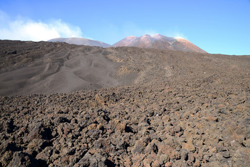 Summit of Volcano Mount Etna, Sicily, Italy