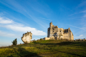 Castle in Mirow on the Jura Krakowsko-Czestochowska, Poland