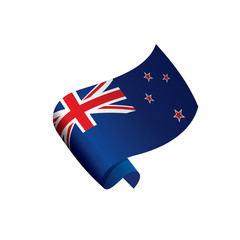 New Zealand flag, vector illustration