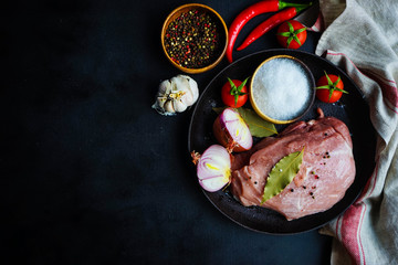 Ingredients for souzi dish