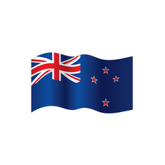 New Zealand flag, vector illustration
