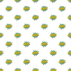 Comic boom cool pattern seamless in flat style for any design