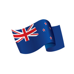 New Zealand flag, vector illustration