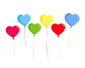 Colorful balloons set