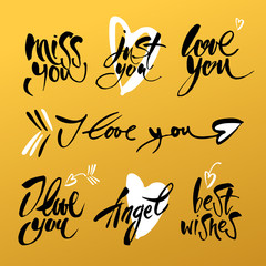 love lettering background