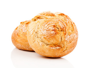 buns on the white background