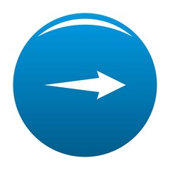 Arrow icon vector blue circle isolated on white background 