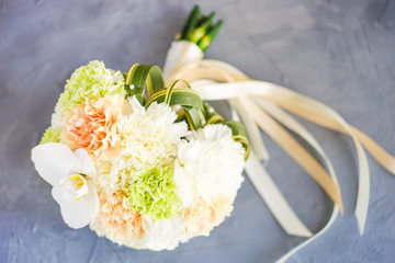 Bouquet of fresh carnation flowers