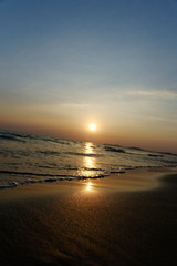 sunset summer on the beach in Thailand