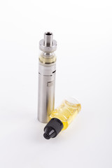 electronic cigarette white  background.