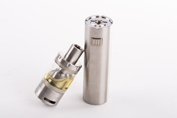 electronic cigarette white  background.