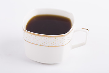 .Filter coffee white background