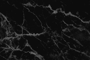 Black marble texture in natural pattern with high resolution for background and design art work. Black stone floor.