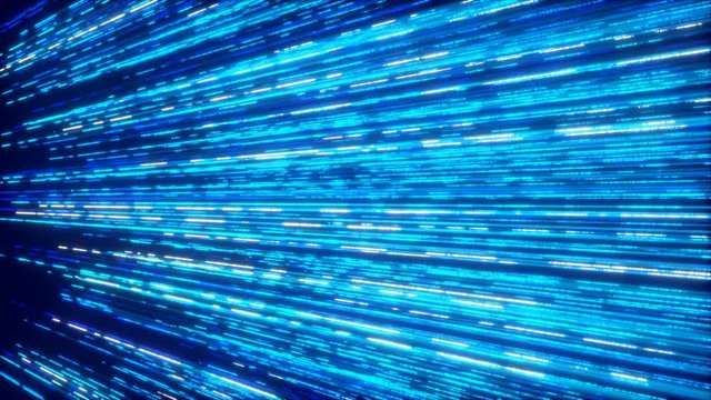 flowing blue particles, abstract backround, loop