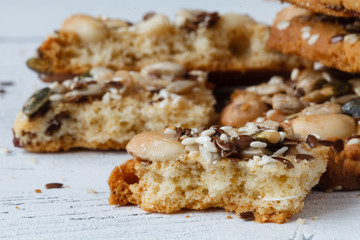 Homemade cookies with seeds