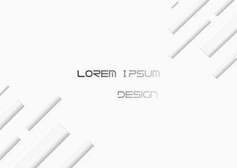 Abstract Inner shadow techno high-tech future background. Straight and slanting lines of different thickness. Template for websites, banners or wallpaper. Easy design. Vector illustration. EPS 10.