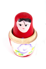 matryoshka doll white background