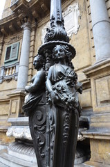 Fototapeta na wymiar Quattro Canti in Palermo, the Four Corners Square