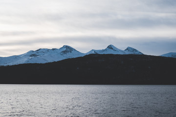 Mountains by boat, Norway