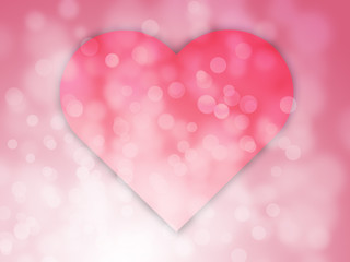 Happy valentines day blurred bokeh abstract background