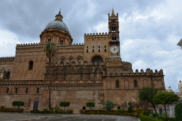 Fototapeta na wymiar The Cathedral of Palermo