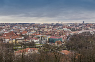View of the city of Vilnius