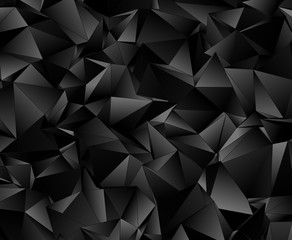 Abstract triangulated polygonal background