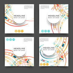 Abstract color brochure