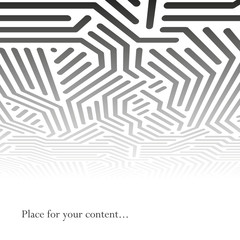 Abstract geometric background with perspective - tech design.