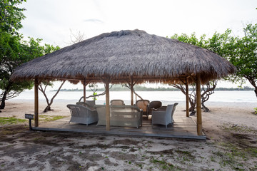 Beautiful ladscape of Gili Meno island, Indonesia