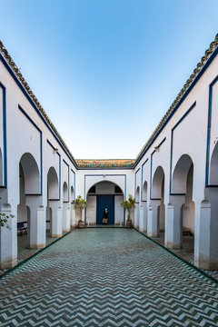 Muslim man in Bahia Palace,Marrakesh,Morocco