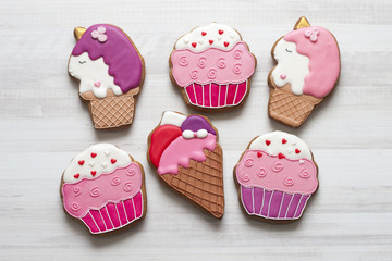 sweet decor cookie background