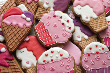 sweet decor cookie background
