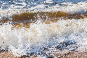 Fototapeta premium wavy on the Baltic Sea