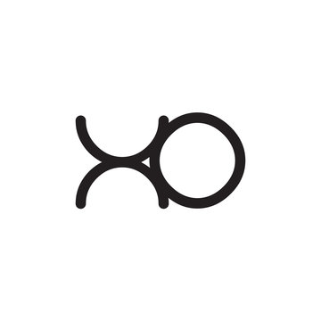 initial letter rounded logo modern