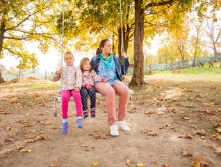 Happy Family Outdoor Relax