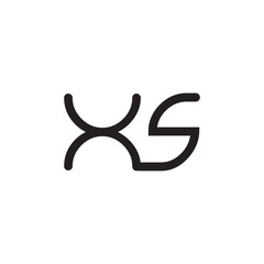 initial letter rounded logo modern