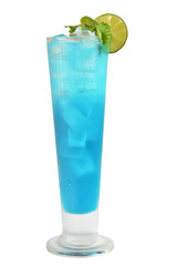 cocktails and alcohol on white background