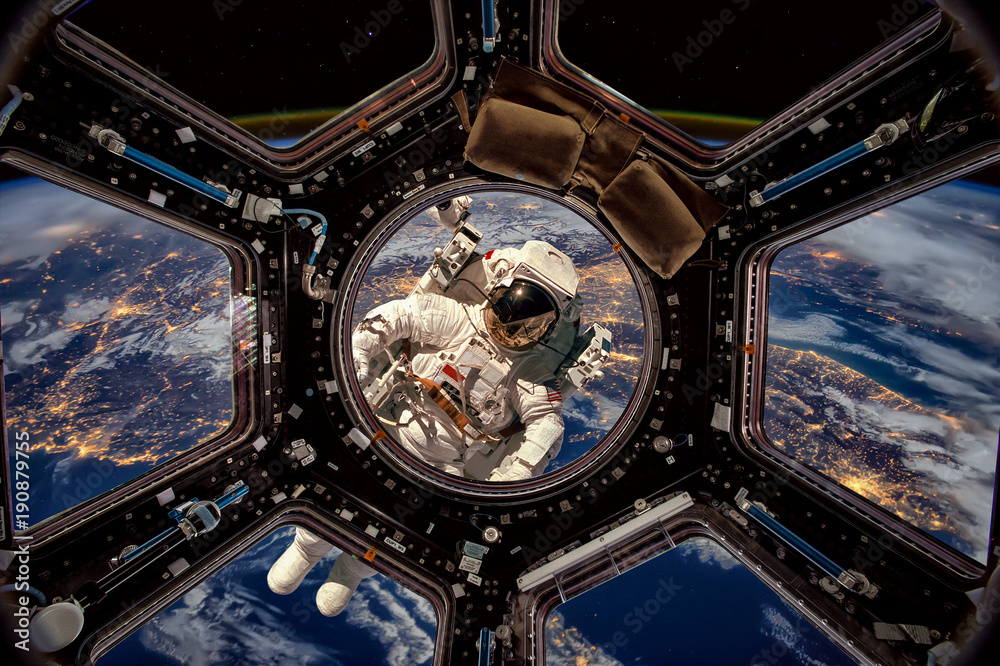 Wall mural astronaut in outer space