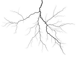 A lightning stroke.
